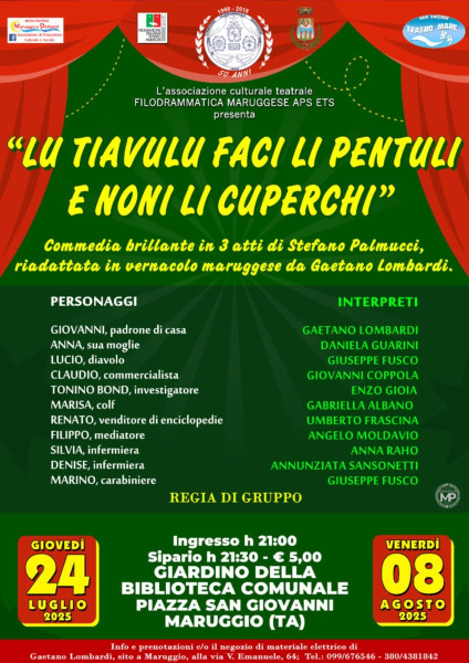 LU TIAVULU FACI LI PENTULI E NONI LI CUPERCHI