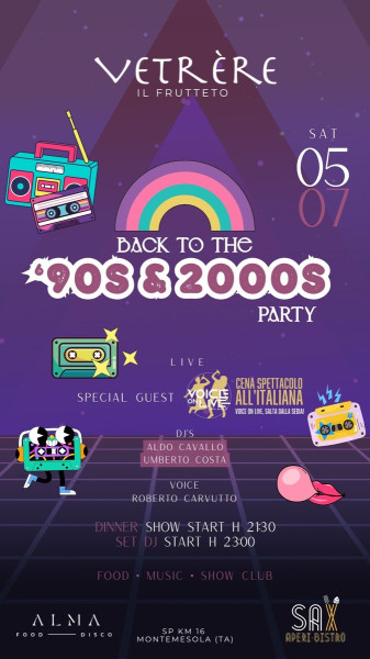 PARTY ANNI 90 VETRÈRE