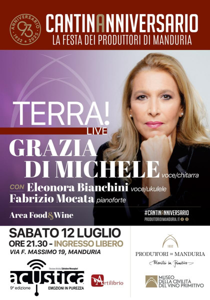 Grazia di Michele per l’ultima di Acustica 2025