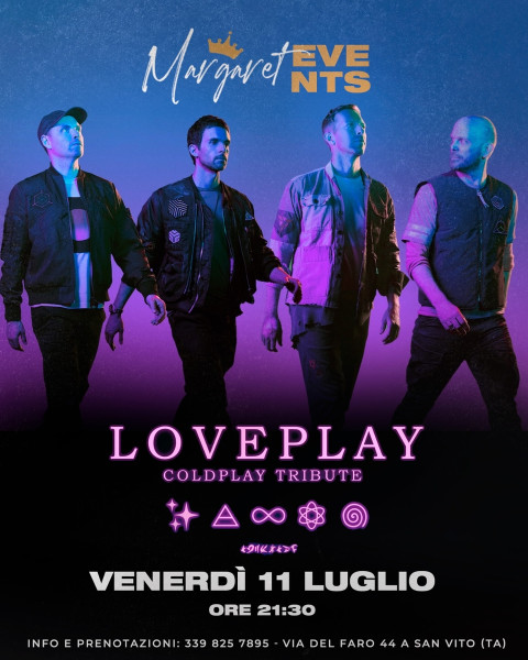 Loveplay Coldplay Tribute live al Margaret