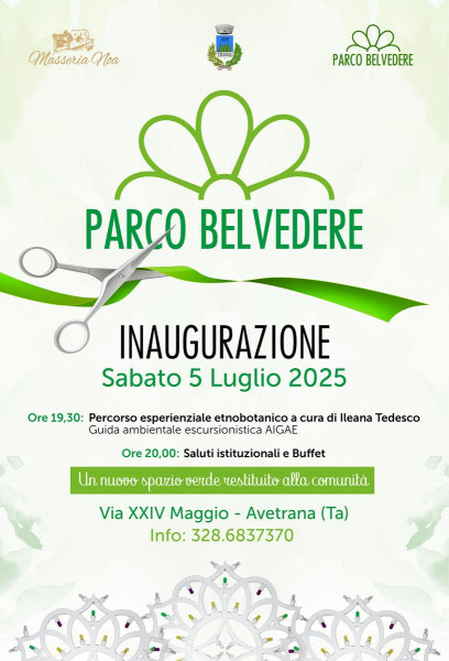 Inaugurazione Parco Belvedere Avetrana