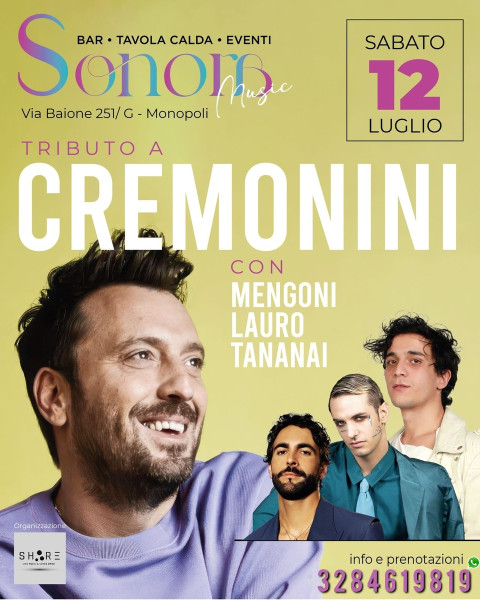 Latin Lovers canta Cremonini e le hits italiane live at Sonora Club