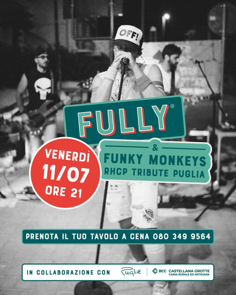 FUNKY MONKEYS RHCP TRIBUTE PUGLIA