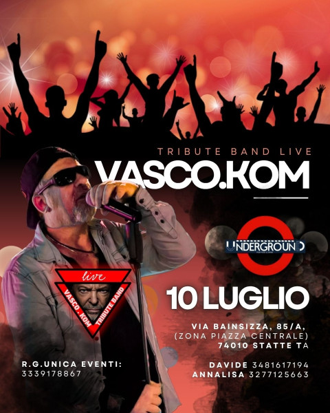 Vasco.Kom live all’ Underground Pub Statte