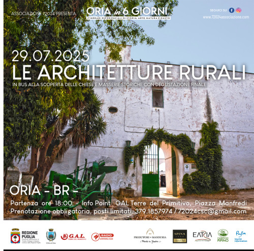 Le architetture rurali: in bus alla scoperta delle chiese e delle masserie storiche
