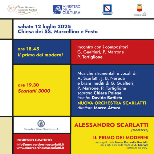 Concerto Scarlatti 3000, echi scarlattiani e barocchi a confronto con sonorità del nuovo millennio