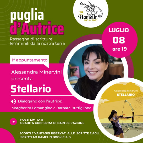 "Stellario" di Alessandra Minervini - Primo Appuntamento della Rassegna "puglia d'Autrice"