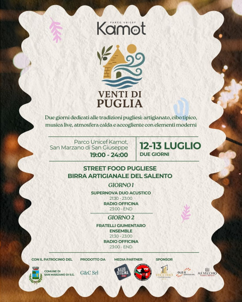 Venti di Puglia - Street Food Pugliese e LiveMusic