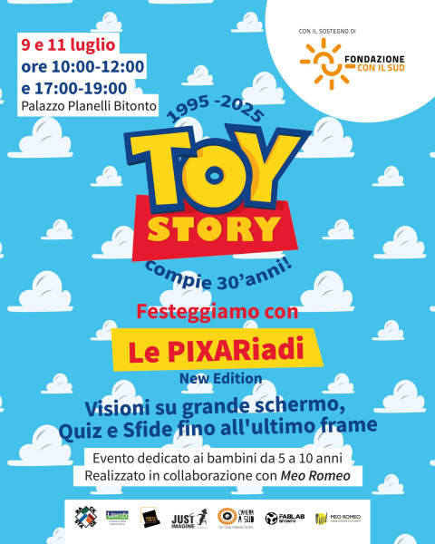LE PIXARIADI | Visioni su grande schermo, quiz e sfide legate al mondo Pixar