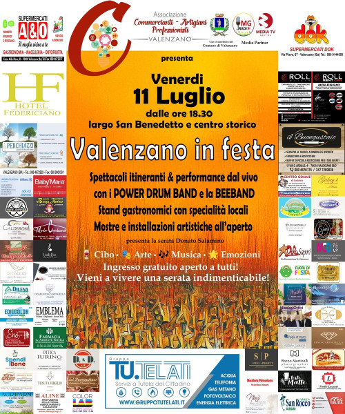 Valenzano in Festa: il centro storico si accende di musica, arte e solidarietà