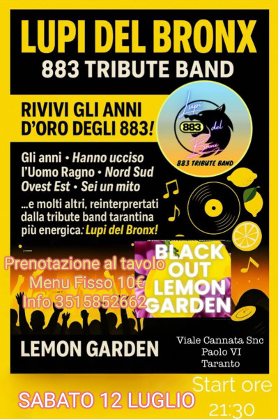 I Lupi del Bronx (Tribute degli 883) Live a Taranto