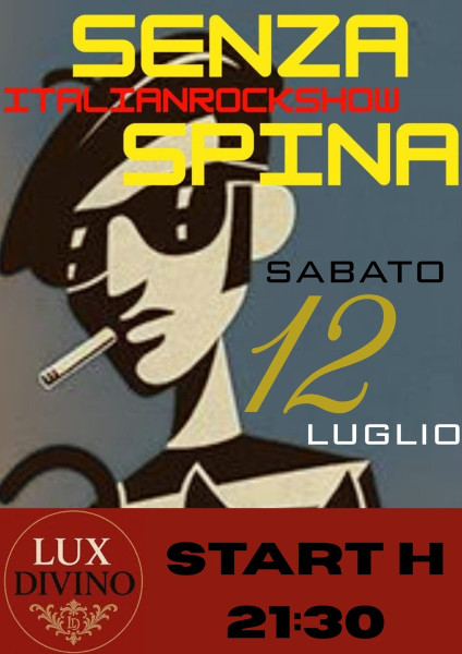 Senzaspina live Italian rock show