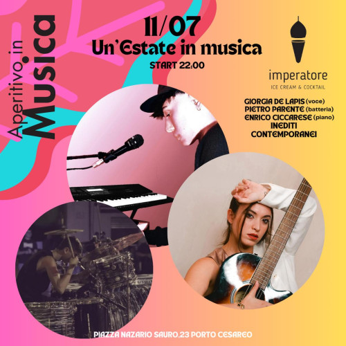 Aperitivo in Musica Serale al Bar Imperatore con il Trio de Lapis, Parente e Ciccarese