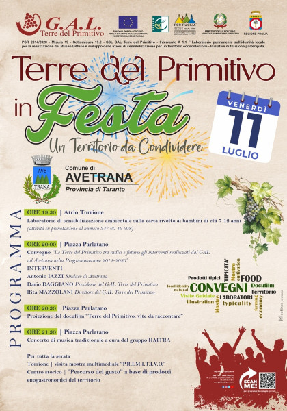 Terre del Primitivo in Festa, un territorio da condividere