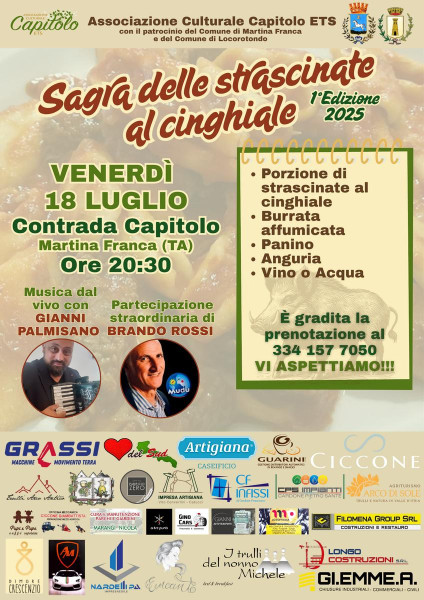 Sagra delle Strascinate al Cinghiale - 1° Edizione 2025