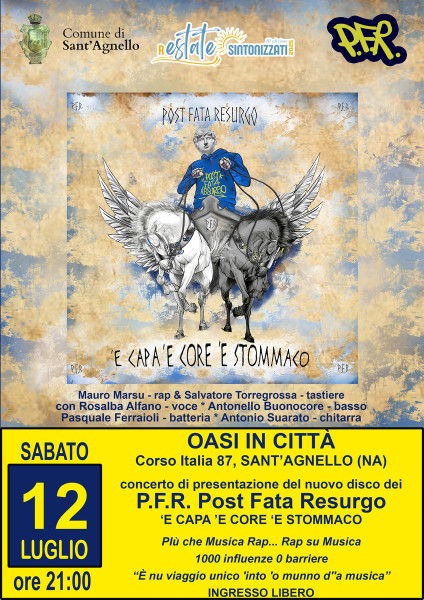 Concerto di presentazione del nuovo disco dei P.F.R.