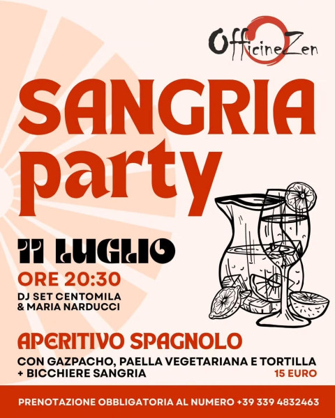 Sangria party: aperitivo spagnolo e dj set