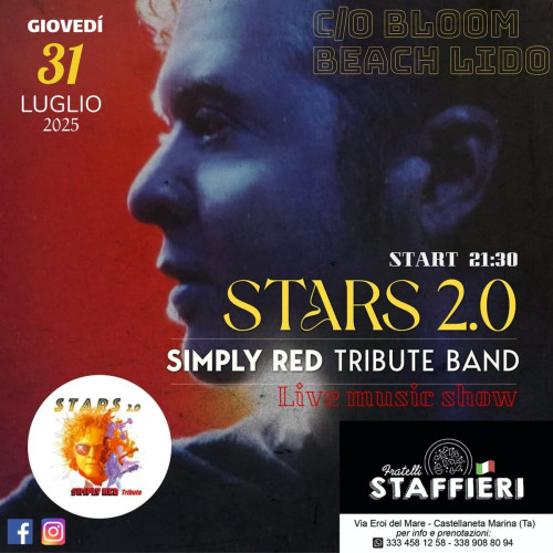 SIMPLY RED live concert by STARS 2.0 at BLOOM BEACH LIDO