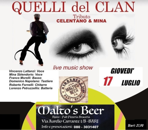 Gran concerto CELENTANO & MINA tributo by QUELLI del CLAN
