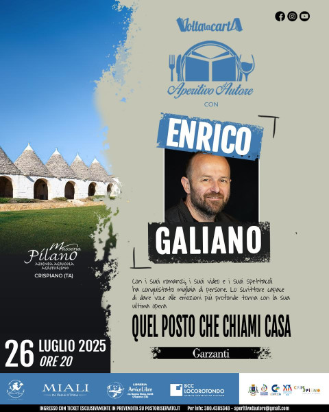 Aperitivo d'Autore con Enrico Galiano
