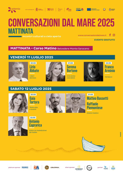A Mattinata Conversazioni sul Mare con: Franco Arminio, Antonio Caprarica, Gaia Tortora e altri