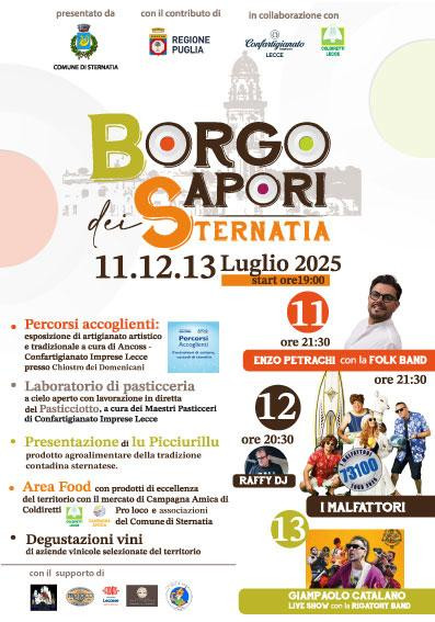 Dal 11 al 13 Luglio Festa a Sternatia con il Borgo Dei Sapori