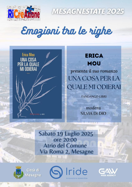 "Emozioni Tra le Righe" Incontro con Erica Mou