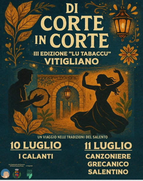 "Di Corte in Corte" a Vitigliano  con il Canzoniere Grecanico Salentino