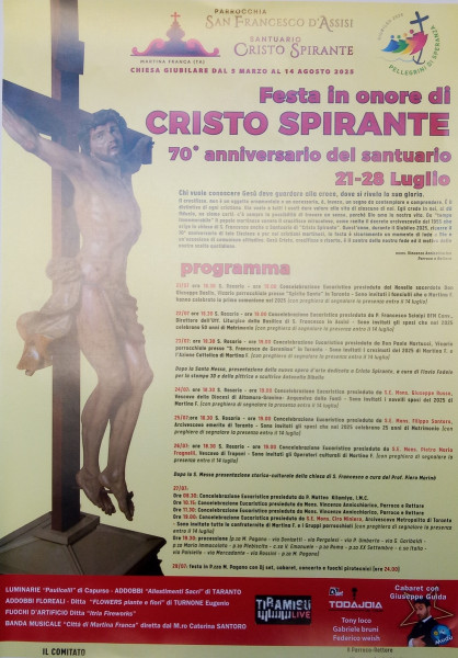 Festa di Cristo Spirante con processione, dj set, cabaret di Giuseppe Guida da "Mudu'"