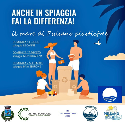 Raccolta rifiuti volontaria spiaggia Le Canne