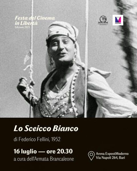 Proiezione Lo Sceicco Bianco di Federico Fellini