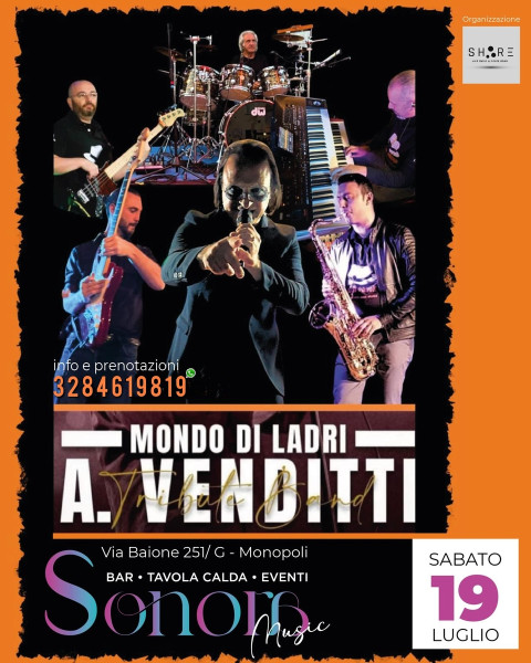 Mondo di Ladri - Antonello Venditti tribute band live at Sonora Club Monopoli