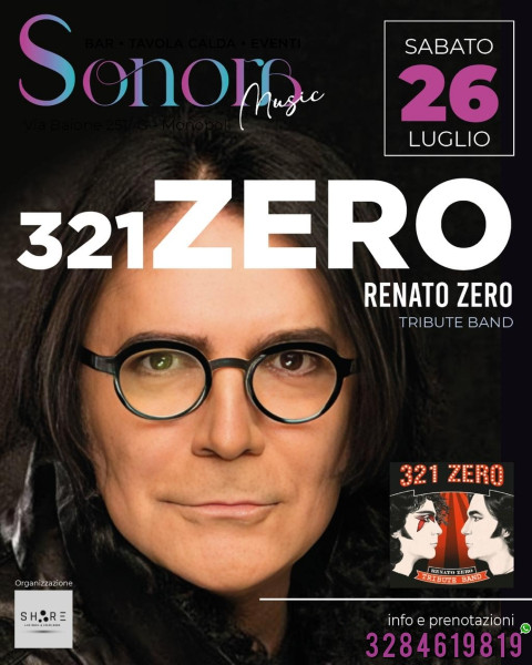3.2.1 Zero - Tributo a Renato Zero live at Sonora Club Monopoli