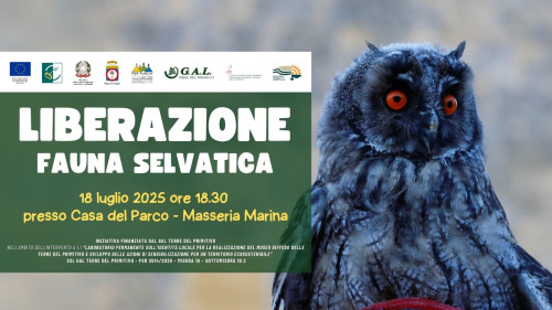 Liberazione Fauna Selvatica, visita all'Orto Botanico e degustazione di prodotti locali, venerdì 18 luglio a Manduria