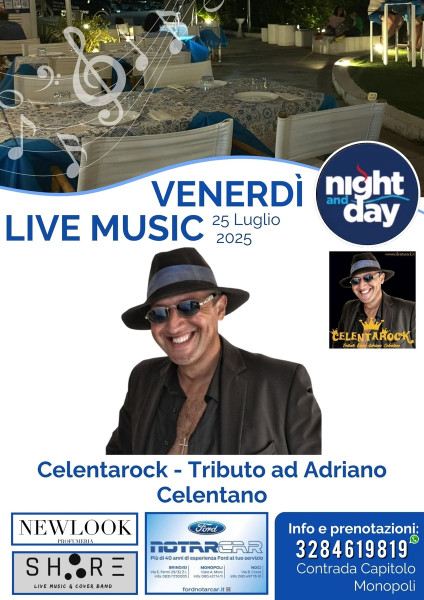 Celentarock - Tributo a Celentano live at Night and Day