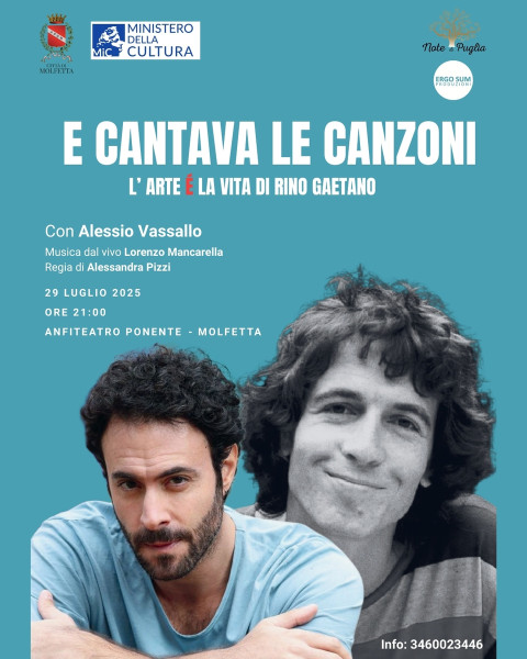 E CANTAVA LE CANZONI  L’ARTE é LA VITA DI RINO GAETANO