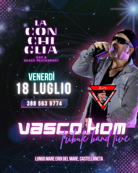 Vasco.Kom live al Lido La Conchiglia