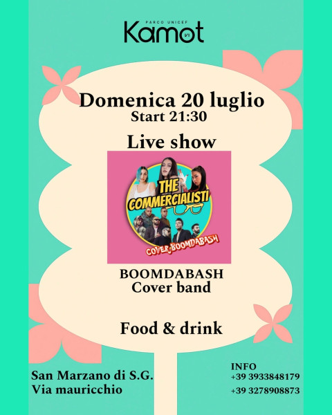 THE COMMERCIALISTI - Boom Da Bash cover band