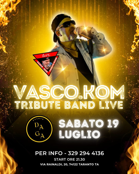 Vasco.Kom live al Daga Events