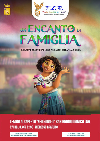 Musical "un ENCANTO di FAMIGLIA"   dell' Assoc.Cult. T.I.R. Sava