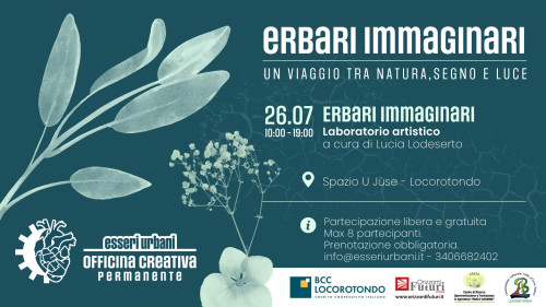 ESSERI URBANI | Erbari Immaginari, laboratorio di cianotipia botanica a cura di Lucia Lodeserto