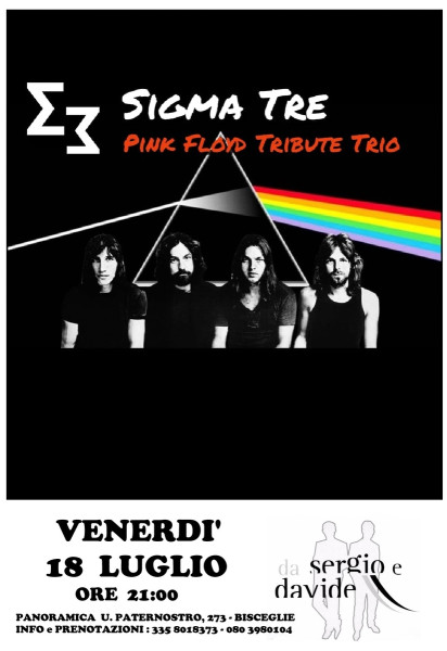 PINK FLOYD tribute trio con i SIGMA TRE