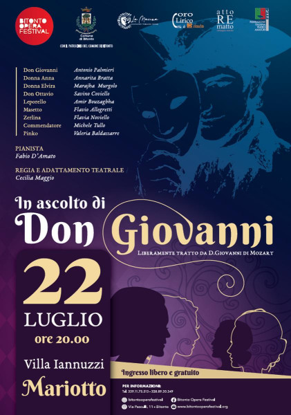Bitonto Opera Festival 2025 - In ascolto di don Giovanni