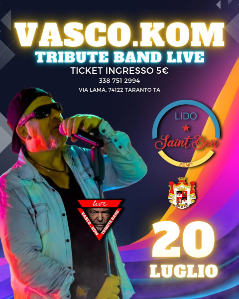 Vasco.Kom live al Lido Saint Bon!
