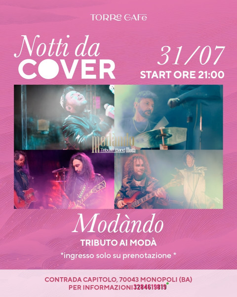 Modàndo - tributo ai Modà live at Torre Cafè
