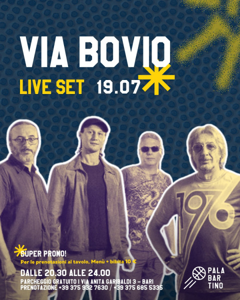 PalaBarTino: il live dei Via Bovio