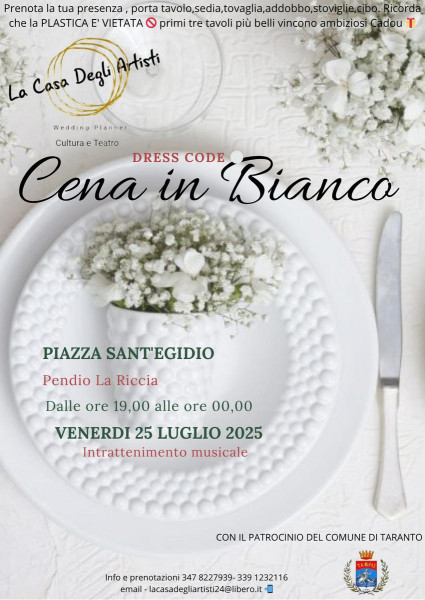 Cena in bianco