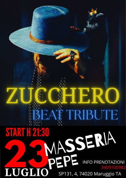 Zucchero Beat live Masseria Pepe