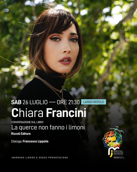 Chiara Francini ospite a Chiostri e Inchiostri 2025