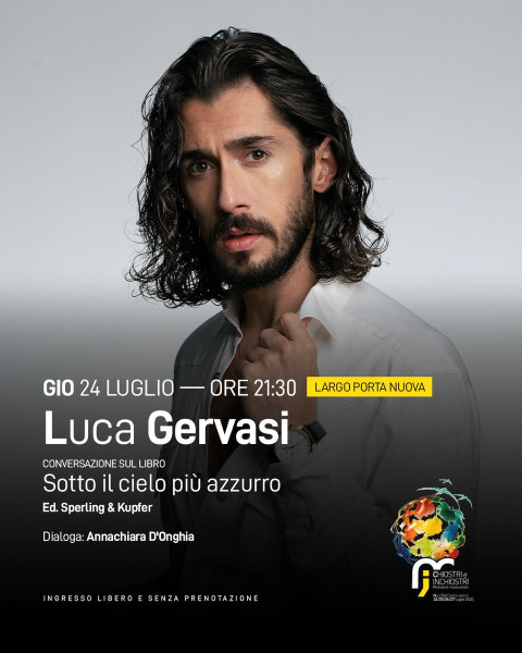 Luca Gervasi ospite a Chiostri e Inchiostri 2025